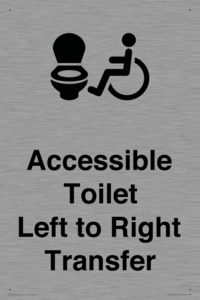 Accessible Toilet with Left to Right Transfer